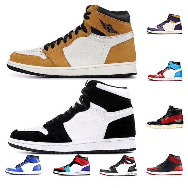 

1s men basketball shoes gold black toe 3 mid bred multi color designer shoes 1 psg banned air retro jordan sport sneakers