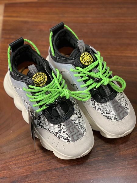 

new chain reaction 2 sneakers platform vintage tripler mens designer shoes luxury womens sports trainers luxe fashion sneaker size 36-45, Black