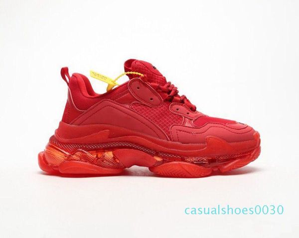 

2019 tripler s 3.0 rainbow new helium crystal bottom red green yellow the most beautiful old dad shoes platform trainers 36-45 c30, Black