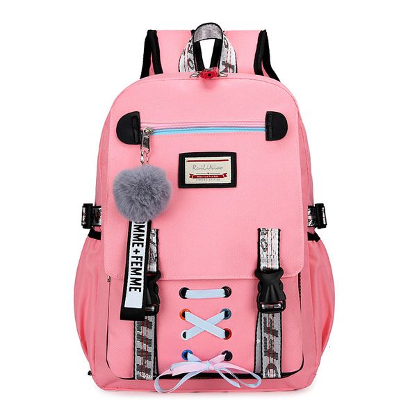 

pupils children's schoolbag grade for 2-6 light spine protector girl backpack