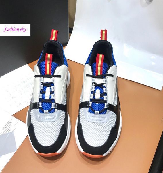 

b22 sneaker nens designer shoes vintage sneakers canvas and calfskin trainers luxury low casual shoes 20color big size 36-45 n47, Black