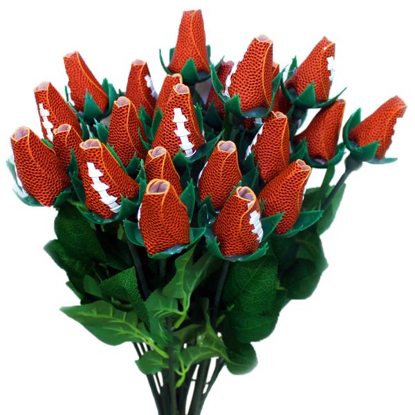 

softballsunny brown football rose soccer rose flower gifts, Black
