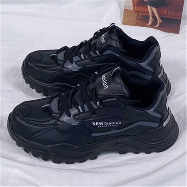 

new retro sneakers clunky increased thick bottom light running shoes mentennis trainer shoes luxury designer black