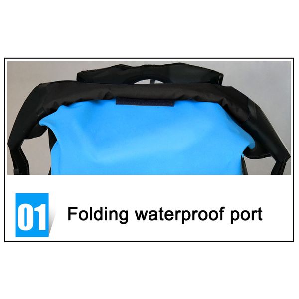 

waterproof backpack with padded lapsleeve for travel cycling camping hiking rafting do2