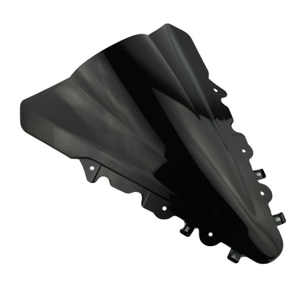 

black motorycle abs double bubble windshield windscreen protector for yamaha yzf r15 2014 2015 2016 r15 14 15 16