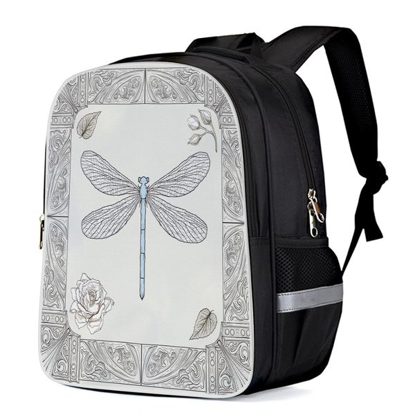 

cute crocodile cartoon green backpacks school bag child book bag sports bags bottle side pockets school student silver edge