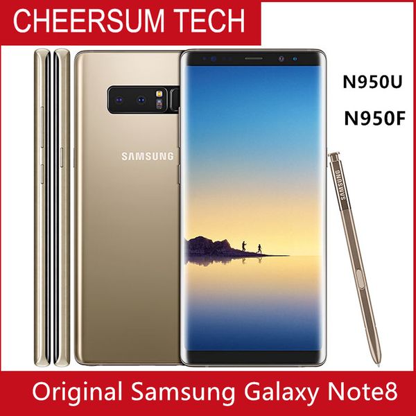 

refurbished unlocked samsung galaxy note 8 n950 octa core 6g ram 64g rom dual back cameras original samsung mobile phone