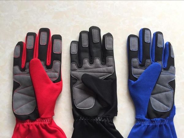 

2020 new good gloves car racing gloves nylon cotton 3 color size m/10, l/11, xl/12 fit men and women, Black