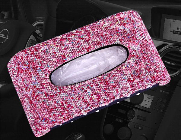 

shinny tissue box cover rectangular holder for home car office deco