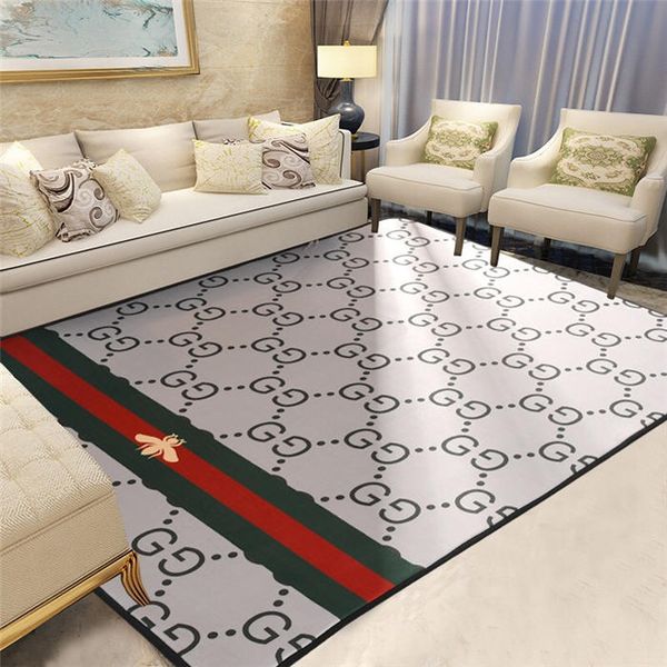 

classic bees printing carpet polyester carpet family stripe furnishing bedroom front door mat luxury high-grade letter printing carpet