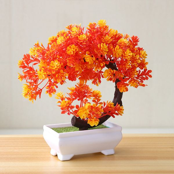 

fake simulation flowers small garden plant bonsai table tree pot home decor artificial l ornaments plastic potted