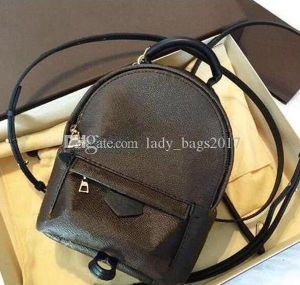 

Cla ic de igner backpack women palm pring mini backpack handbag genuine leather children lady printing mini backpack 41560