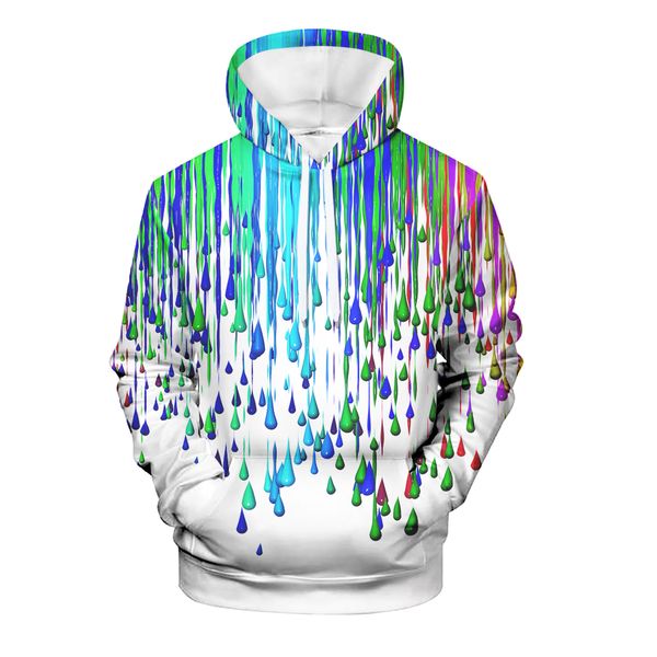 

wamni смешного измельчителя paint 3d толстовка streetwear животные с капюшоном high street фуфайка 3d tracksuit dropship персонализированной, Black