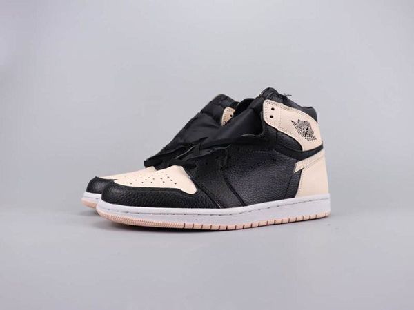 

with box)2019 1 high crimson tint basketball shoes men women black pink white sneaker