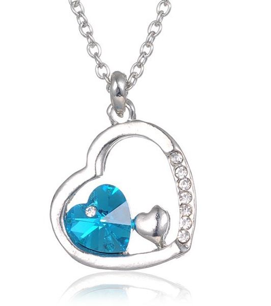 

fashion popular ornament austria crystal necklace-xin dream crystal jewelry, Silver