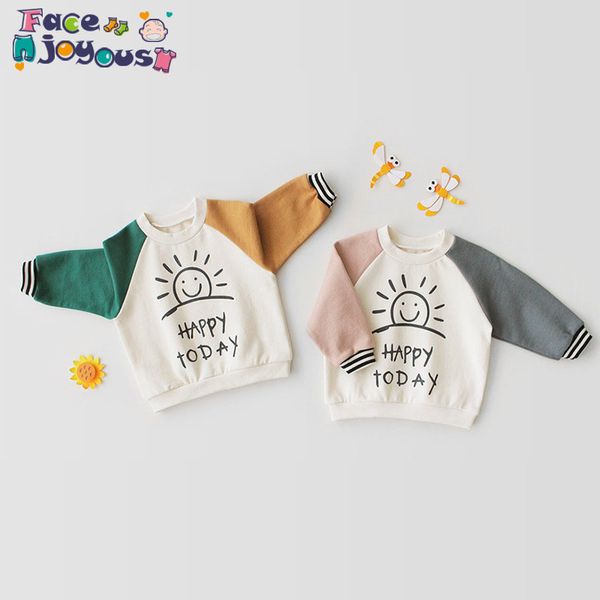 

fashion autumn winter sweatshirt boys kids child girls t shirts long sleeve letter pattern printed baby toddlers clothes t200225, White;black