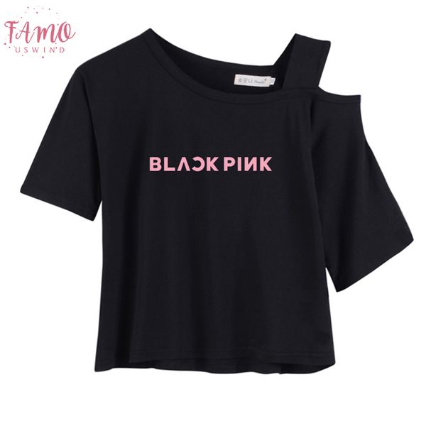 

short sleeve female t shirt wanna one stray kids ikon ateez t shirt for women drop shipping, White
