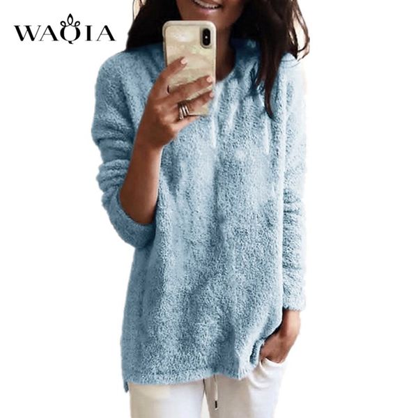 

2019 autumn winter sweater women oversized pullovers jumper casual o neck plush sweaters warm female clothes pull femme, White;black