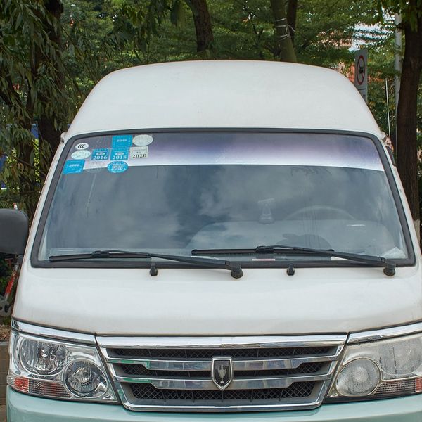 

car windshield sticker solar protection sunshade pvc auto wrap stickers windshield window tint film