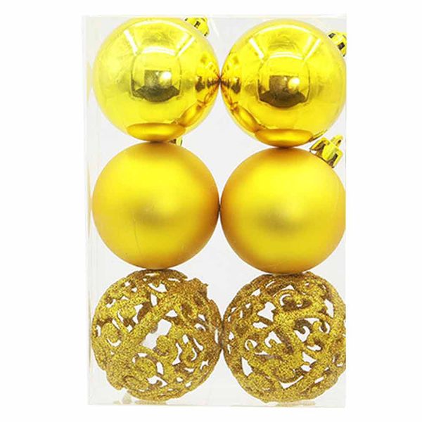 

6pcs christmas ball ornament hanging decorations navidad pendant u71107 es2