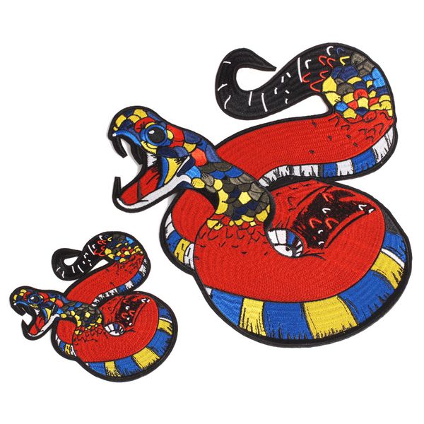 

embroidery snakes patches for jackets,serpents badges appliques for jeans,patches for clothing a93, Black
