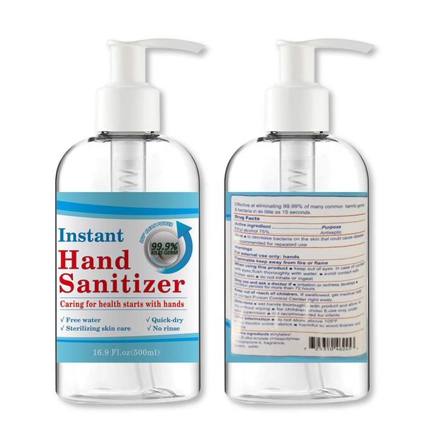 

одноразовый ручной сани-тизер гель для полоскания бесплатно быстросохнущее мыло для рук для домашнего путешествия 500 мл