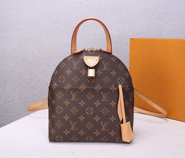 

luxury new lv louis vuitton backpack mini genuine leather children backpack women printing leather m44944 mini backpack
