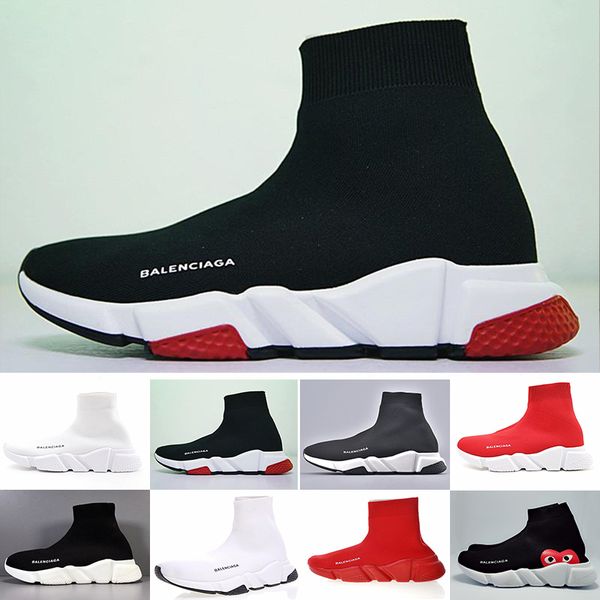 

designers sneakers speed trainer black red gypsophila triple black fashion flat sock boots casual shoes speed trainer runner with hy8pt