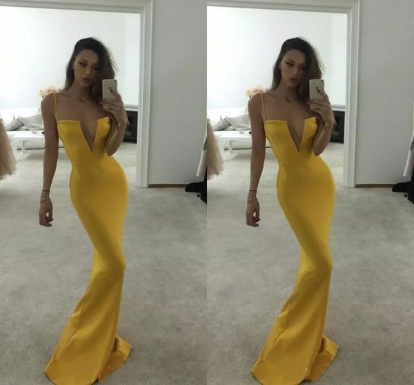 

2019 spaghetti strips sheath prom dresses floor length custom long slim vestidos de soiree ladies special occasion party gowns evening, Black