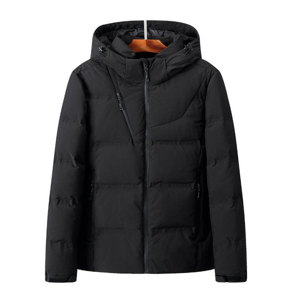 

2019 winter new style fashion stylish outdoor men's wear brand men's down jacket short thick, Black
