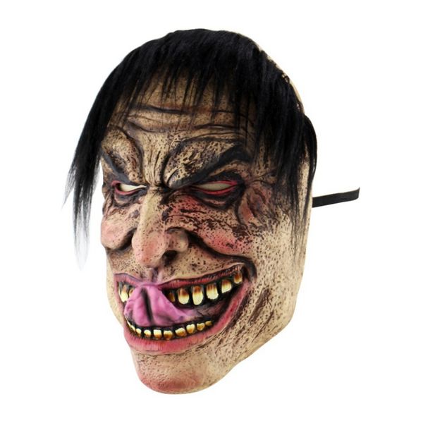

halloween latex mask horrifying mask latex with hat for masquerade halloween costume festival party supplies