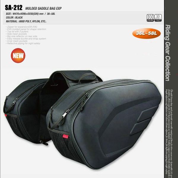 

motorcycle sa212 saddle bags motorbike oxford side helmet tool bag waterproof rain cover riding travel bags