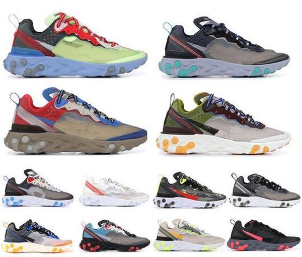 

2019 total orange react element 87 running shoes for women men dark grey blue chill trainer 87s sail green mist sports sneakers
