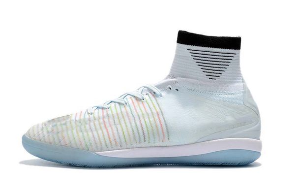 

2019 mens/woman/kids football boots superfly v tf/ic/fg cr7 white and red soccer shoes