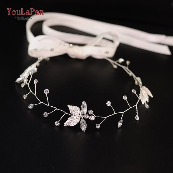 

youlapan hp114-s bridal hair accessories for women sliver leaf bridal headband for women accessories crystal headpieces