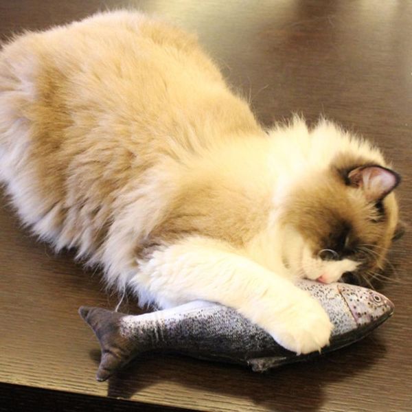 

реалистичная electric рыба хорошая твёрдость и strong endurance cat catnip плюшевые куклы usb power интерактивная pet укус игрушки