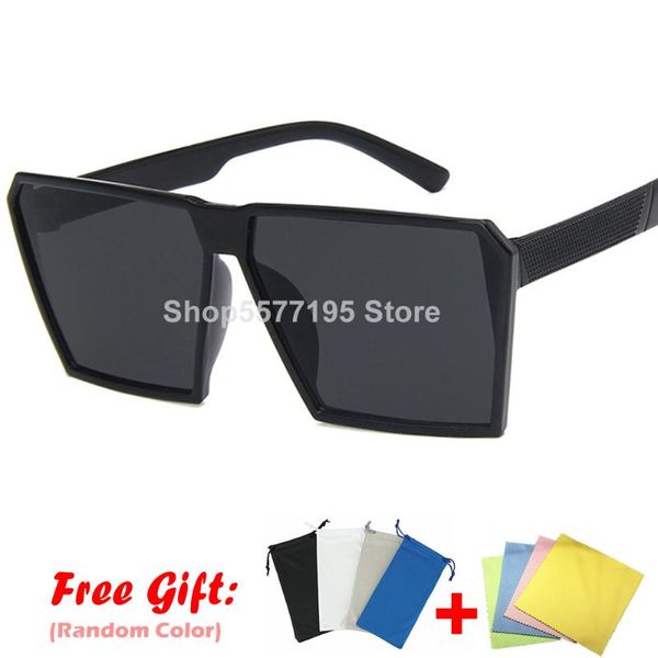 

classic square sunglasses girls boys colorful mirror children glasses concave shape personality anti-uv street beat kid 2020 new, White;black