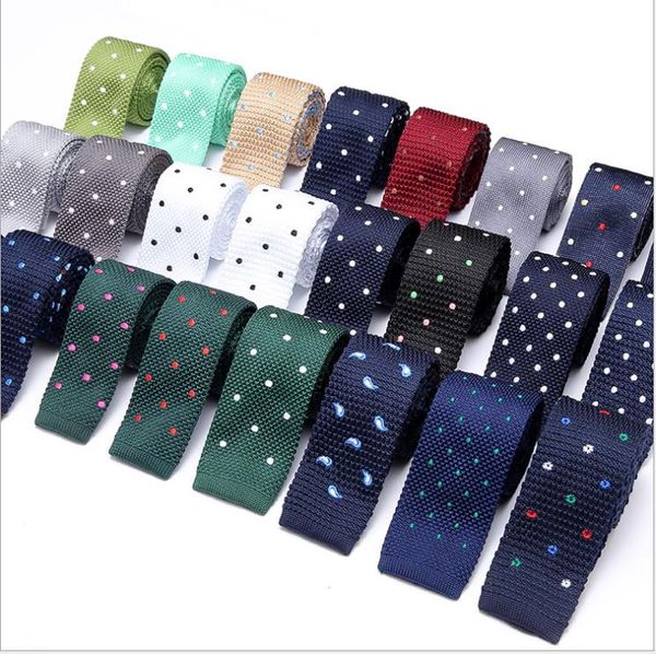 

embroidered flat-headed tie in autumn and winter, Blue;purple