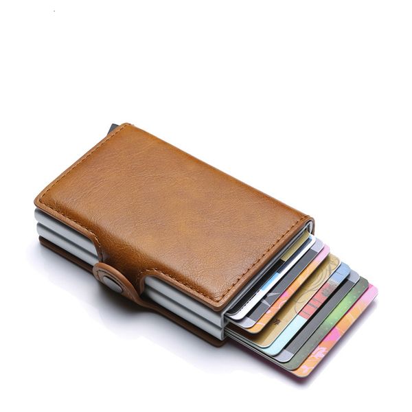 

wallet men money bag thin mini purse male metal aluminium card wallet small smart wallet vallet portefeuille homme, Red;black