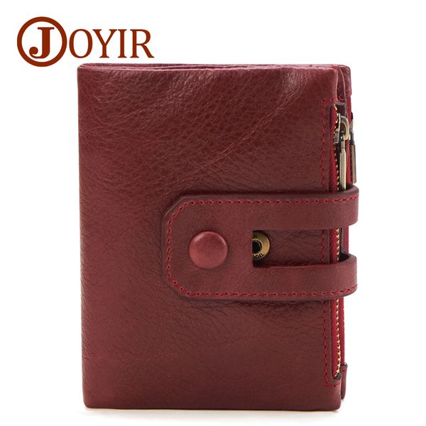 

wallet european purses for women men leather genuine vintage coin zipper fashion gifts ladies small perse solid rfid card holder hombre best, Red;black
