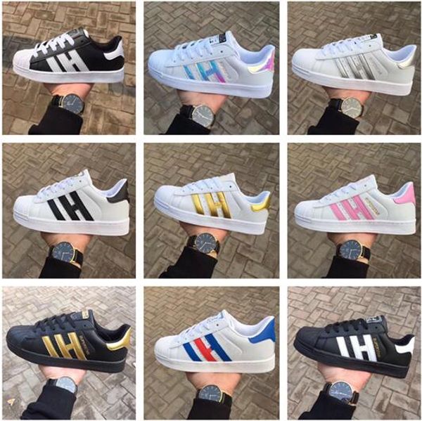 

Hot 2019 Fashion mens Casual shoes Superstar Female Flat Shoes Women Zapatillas Deportivas Mujer Lovers Sapatos Femininos for men 26colors