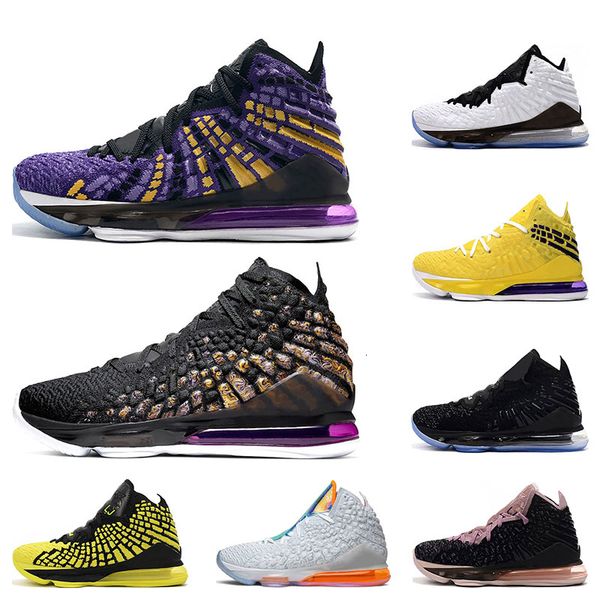 

new arrivel mens basketball shoes 17s future black white yellow purple 17 athletic sports sneakers trainers size 7-12