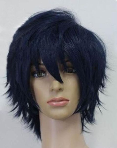 2019 Ao No Exorcist Okumura Rin Wigs Short Dark Blue Hair Cosplay Wig From Dong1224 20 1 Dhgate Com