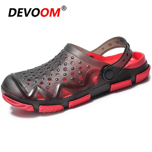 

fashion pantoffels heren flip flop man slippers heren mens slides pu swiming shoes men flip flops slippers mens outdoor, Black