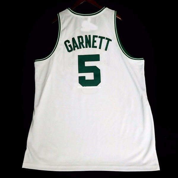

100% stitched kevin garnett #5 wholesale jersey white paul pierce mens vest size xs-6xl stitched basketball jerseys ncaa, Black;blue