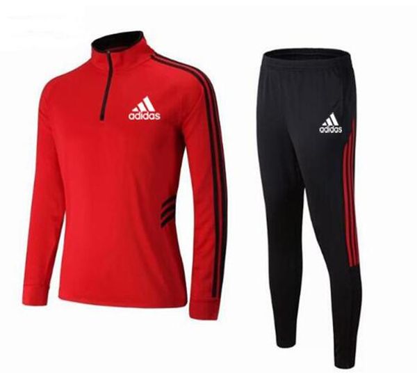 

новая детская футбольная одежда костюм высокое качество детская одежда дышащая мальчики и девочки тренировочная команда униформа с длинным р, White