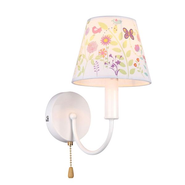 Grosshandel Kind Raum Gewebe Blumen Wand Lampe Einfache