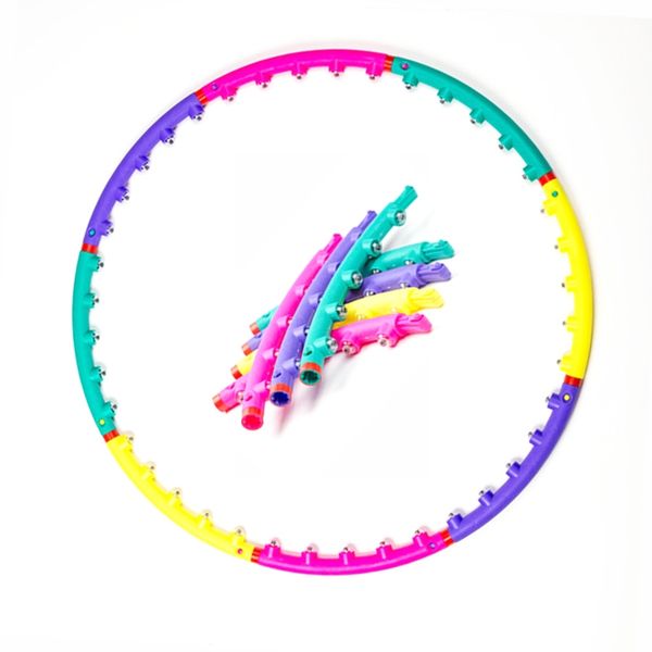 

massage yoga waist exercise slimming sport hoops loops hard tube circle gymnastics ring women reduce weight fitness equipments yoga circles