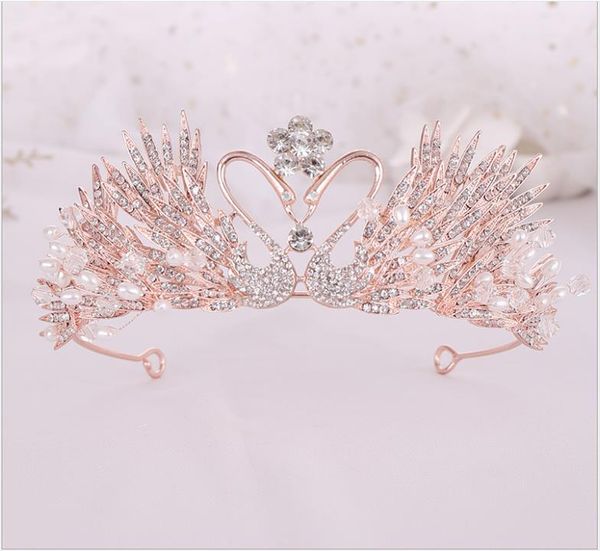 Brautschmuck heißer Verkauf Krone handgestrickte Braut Tiara Prinzessin Geburtstagskrone