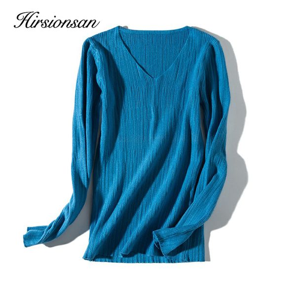 

hirsionsan oversize pullover sweater women autumn winter 2019 knitted v neck ladies casual fashion solid warm femme jumper, White;black